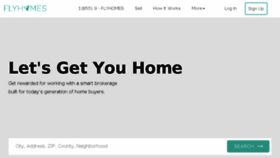 What Flyhomes.com website looked like in 2017 (7 years ago)