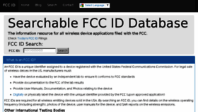 What Fccid.io website looked like in 2017 (7 years ago)