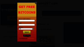 What Freebitcoins247.com website looked like in 2017 (7 years ago)