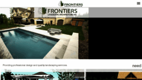 What Frontierslandscape.com website looked like in 2017 (7 years ago)