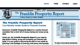 What Franklinprosperityreport.com website looked like in 2017 (7 years ago)