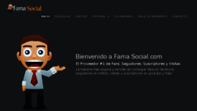 What Famasocial.com website looked like in 2017 (7 years ago)