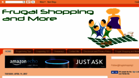 What Frugal-shopping.com website looked like in 2017 (7 years ago)