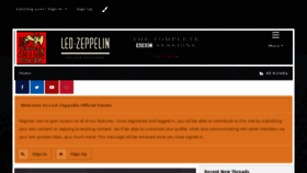 What Forums.ledzeppelin.com website looked like in 2017 (7 years ago)