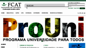 What Fcat.edu.br website looked like in 2017 (7 years ago)