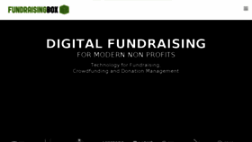 What Fundraisingbox.com website looked like in 2017 (6 years ago)