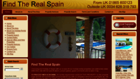 What Findtherealspain.co.uk website looked like in 2017 (6 years ago)