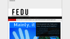 What Fedu.org website looked like in 2017 (7 years ago)