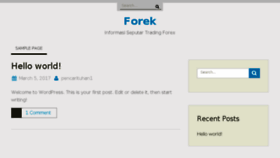 What Forek.info website looked like in 2017 (6 years ago)