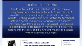 What Functionalpathtrainingblog.com website looked like in 2017 (6 years ago)