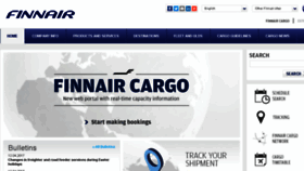 What Finnaircargo.com website looked like in 2017 (7 years ago)