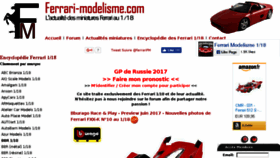 What Ferrari-modelisme.com website looked like in 2017 (6 years ago)