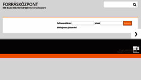 What Forraskozpont.kre.hu website looked like in 2017 (7 years ago)