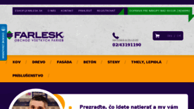 What Farlesk.sk website looked like in 2017 (7 years ago)