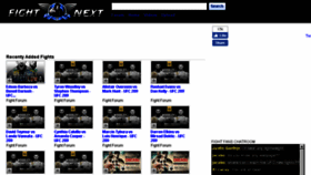 What Fightnext.com website looked like in 2017 (7 years ago)
