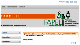 What Fapel.lu website looked like in 2017 (9 years ago)