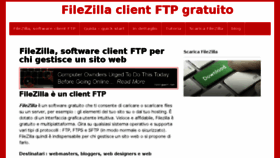 What Filezilla.it website looked like in 2017 (6 years ago)