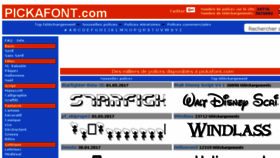 What Fr.pickafont.com website looked like in 2017 (7 years ago)