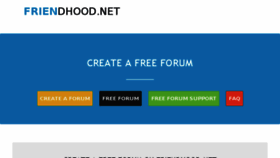 What Friendhood.net website looked like in 2017 (7 years ago)