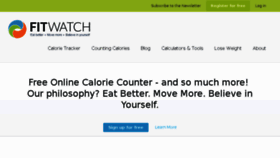 What Fitwatch.com website looked like in 2017 (6 years ago)