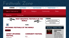 What Festivalszone.com website looked like in 2017 (6 years ago)