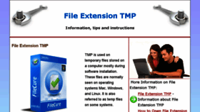 What Fileextensiontmp.com website looked like in 2017 (7 years ago)