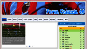 What Forzacatania46.com website looked like in 2017 (7 years ago)