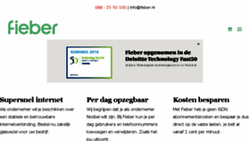 What Fieber.nl website looked like in 2017 (6 years ago)