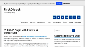 What Firstdigest.com website looked like in 2017 (8 years ago)