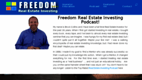 What Freedomrealestateinvesting.com website looked like in 2017 (7 years ago)
