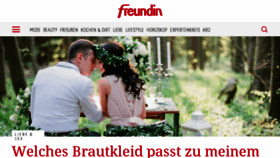 What Freundin.com website looked like in 2017 (8 years ago)