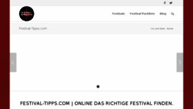 What Festival-tipps.com website looked like in 2017 (7 years ago)
