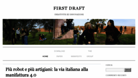 What Firstdraft.it website looked like in 2017 (6 years ago)
