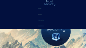 What Frostsecurity.com website looked like in 2017 (7 years ago)