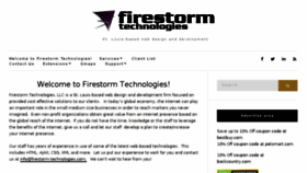 What Firestorm-technologies.com website looked like in 2017 (6 years ago)
