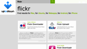 What Flickr.en.uptodown.com website looked like in 2017 (7 years ago)