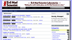 What Forum.evilmadscientist.com website looked like in 2017 (7 years ago)