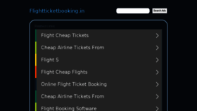 What Flightticketbooking.in website looked like in 2017 (7 years ago)