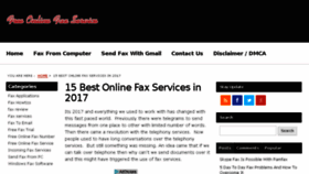 What Freeonlinefaxservice.org website looked like in 2017 (7 years ago)