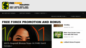 What Freeforexpromo.com website looked like in 2017 (6 years ago)