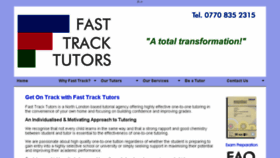 What Fasttracktutors.co.uk website looked like in 2017 (7 years ago)
