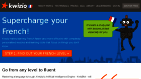 What French-test.com website looked like in 2017 (7 years ago)