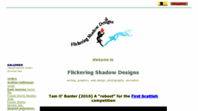 What Flickeringshadow.com website looked like in 2017 (7 years ago)