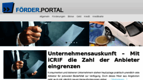 What Foerderportal.at website looked like in 2017 (7 years ago)