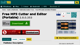 What Free-mp3-cutter-and-editor-portable.soft112.com website looked like in 2017 (7 years ago)