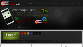 What Flash-radio.de website looked like in 2017 (7 years ago)