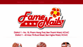 What Famenails.com website looked like in 2017 (7 years ago)