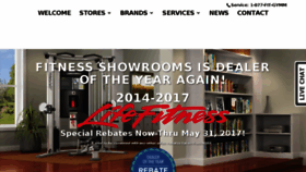 What Fitnessshowrooms.com website looked like in 2017 (7 years ago)