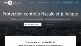 What Fiscalliance.fr website looked like in 2017 (6 years ago)