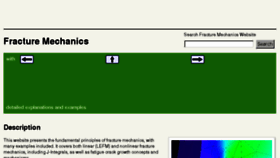 What Fracturemechanics.org website looked like in 2017 (7 years ago)